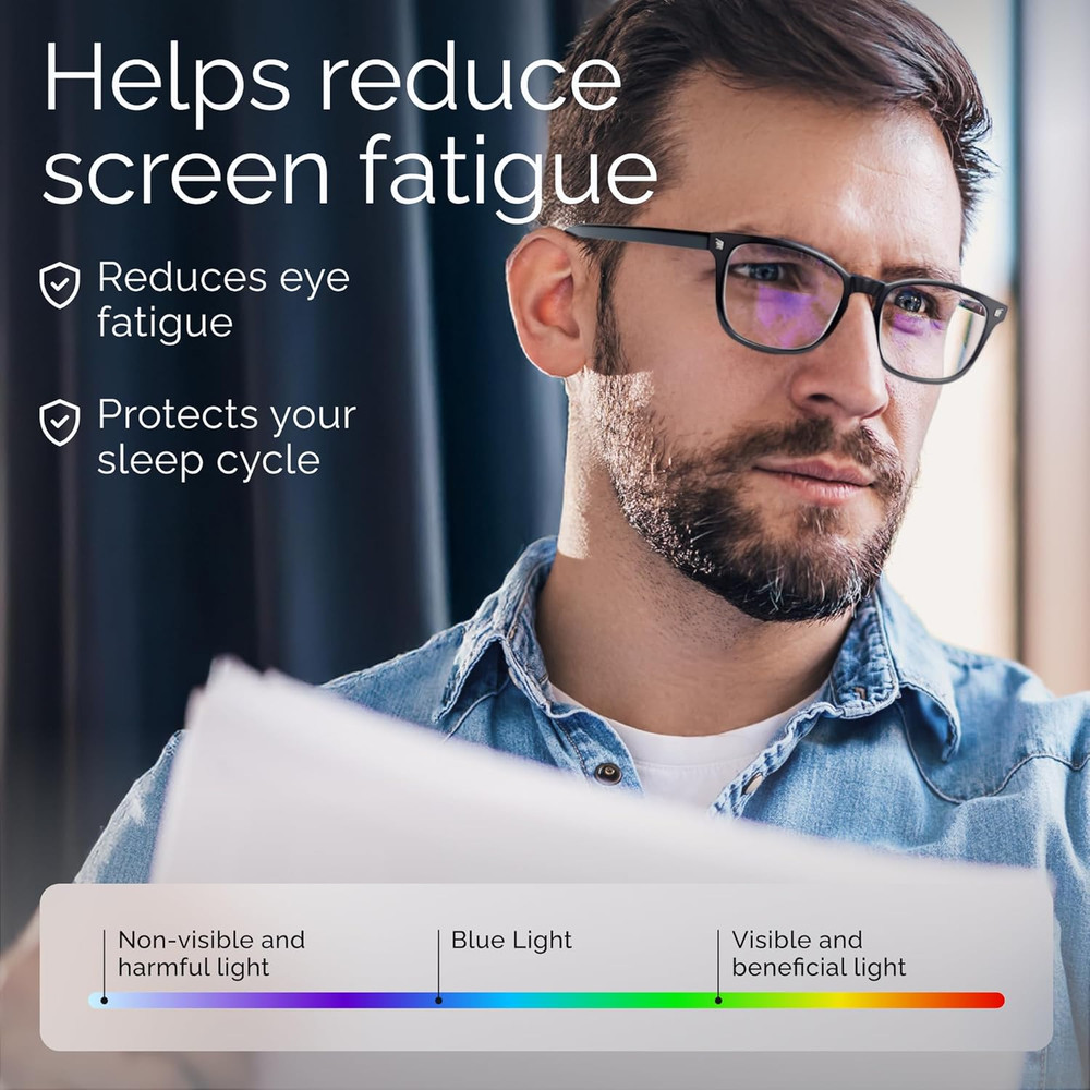 High Tech Blue Light Glasses - Advanced Blue Light Blocking Computer Glasses - S