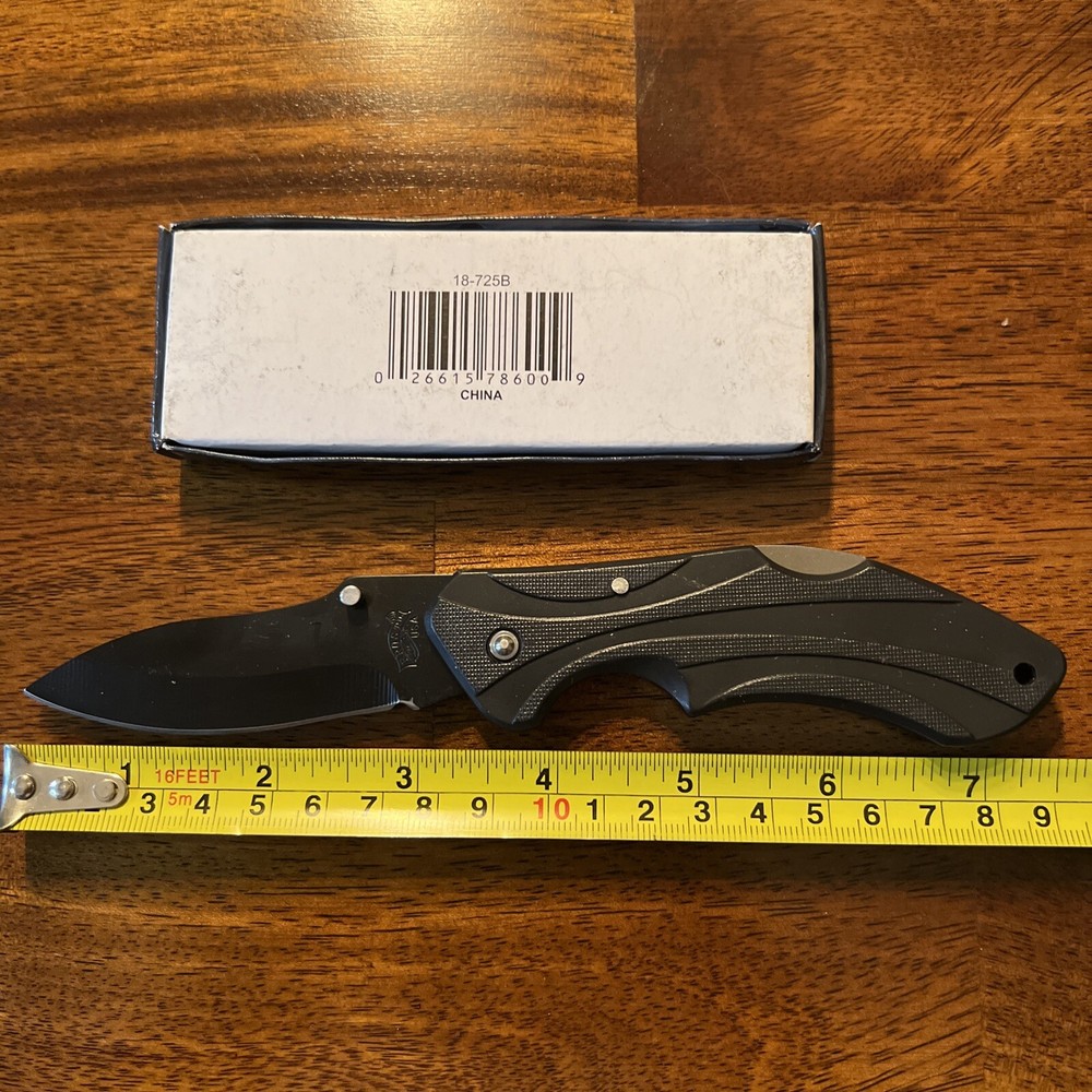 Night Stalker 2 Folding Blade Pocket Knife Plastic Handle