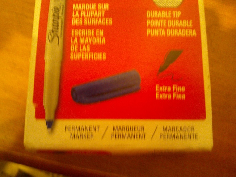 12 Pack BLUE Sharpie PERMANENT Markers Fine 30003