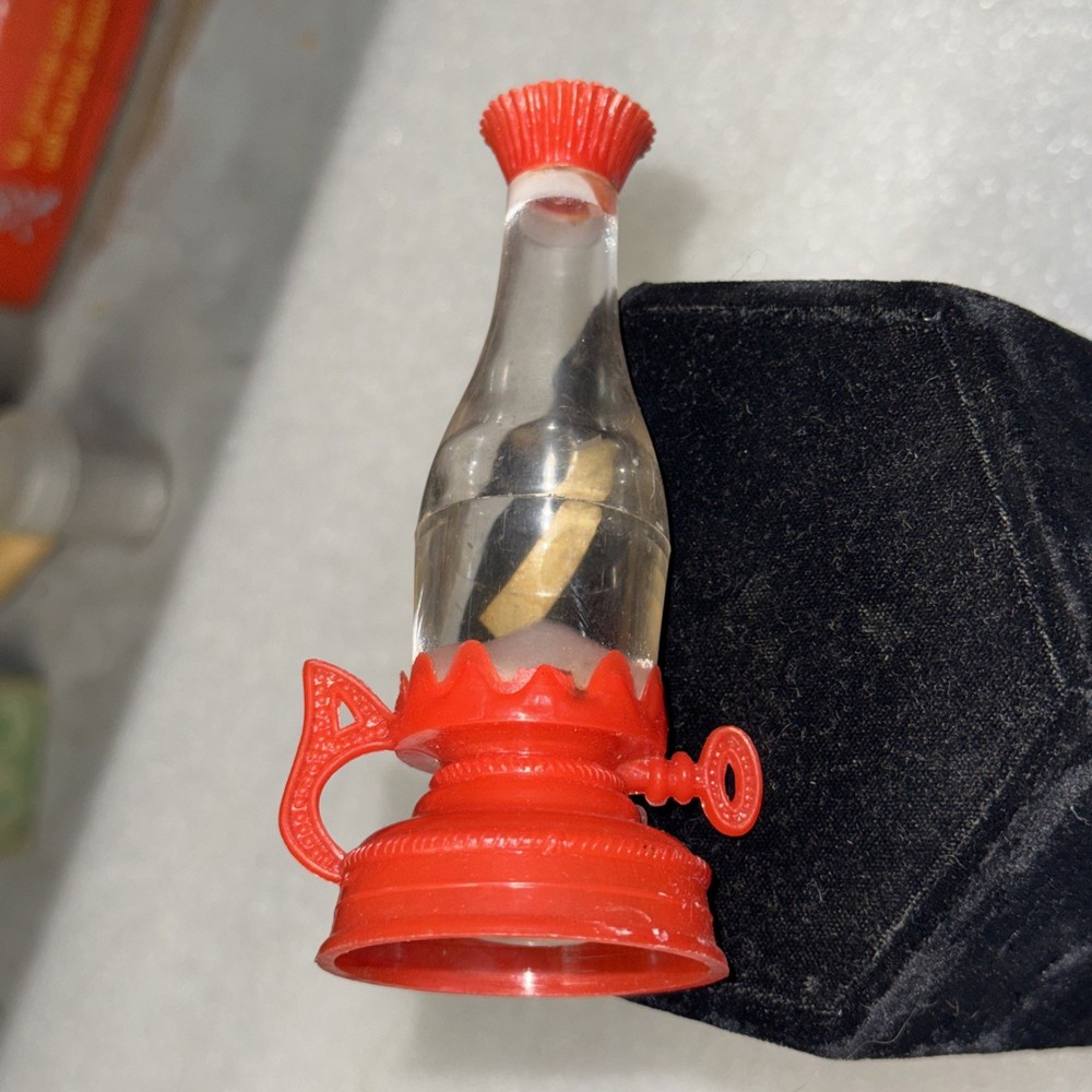 Vintage Plastic Oil Lamp Candy Container