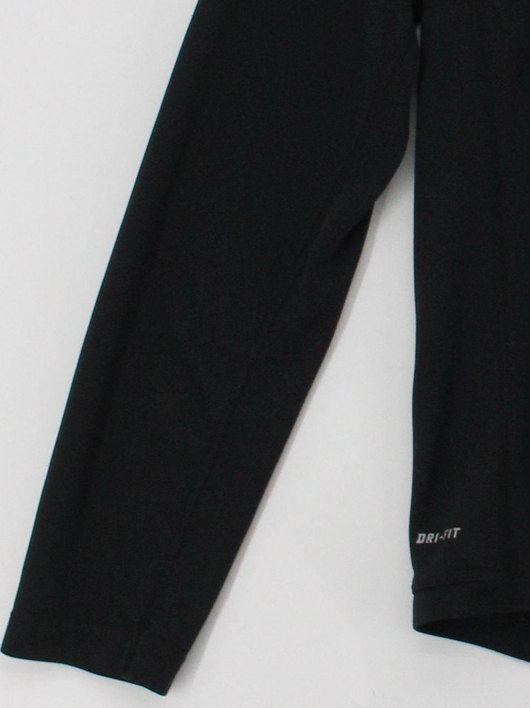 Nike Men's T-Shirt M Black 100% Polyester Round Neck Basic