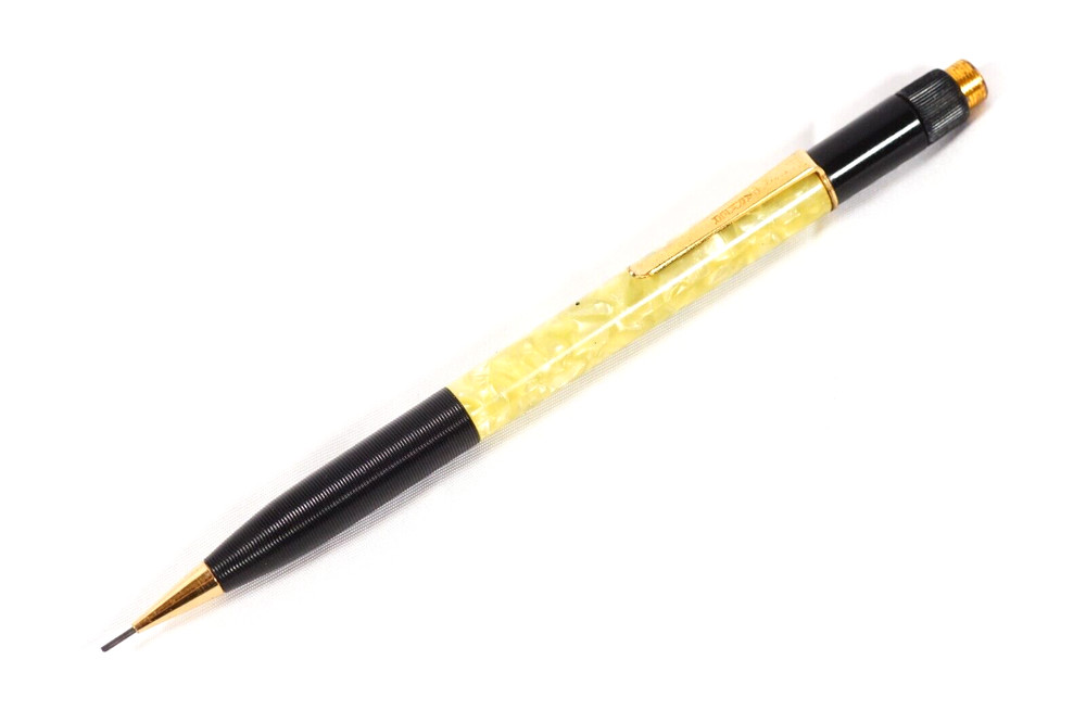 Parker Writefine Mechanical Pencil Adjustable Eraser Marbled Celluloid RARE!