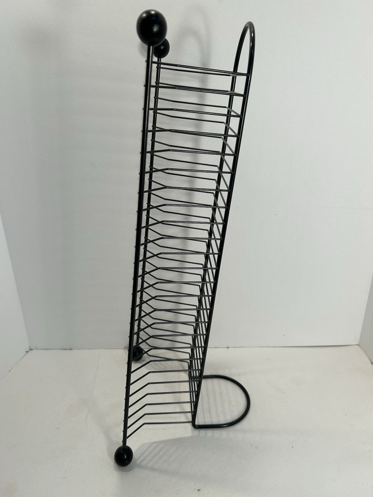 20”, Black Metal 24 DVD Storage Tower
