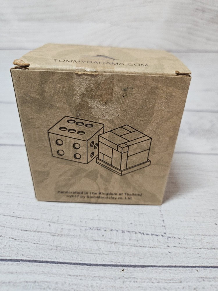 Tommy Bahama High Roller Wood Brain Teaser Puzzle Cube Game