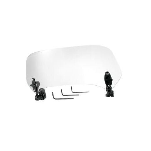 37cm Motorcycle Windshield Motorcycle Wind Deflector Clear Lens Adjustable