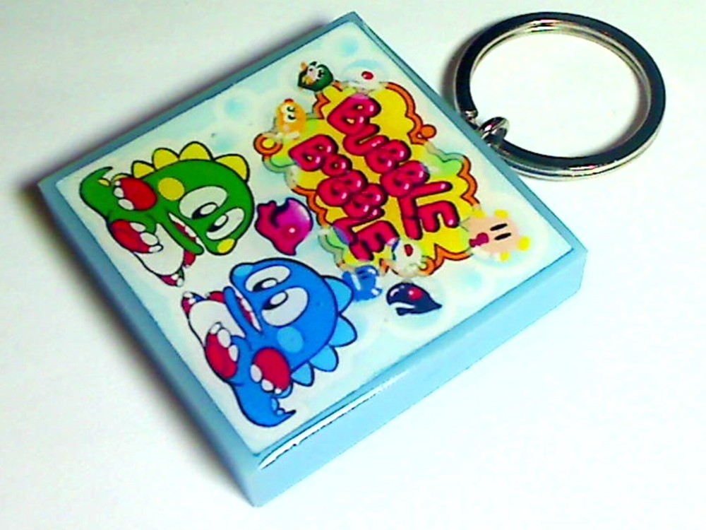 Bubble Bobble Arcade Coin Door accessory Keychain