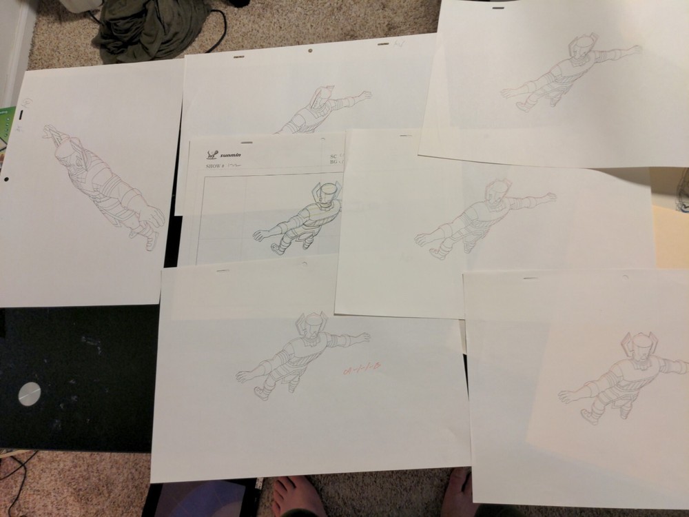 Marvel animation cels Production Art Marvel Comics AVENGERS ASSEMBLE GALACTUS AA