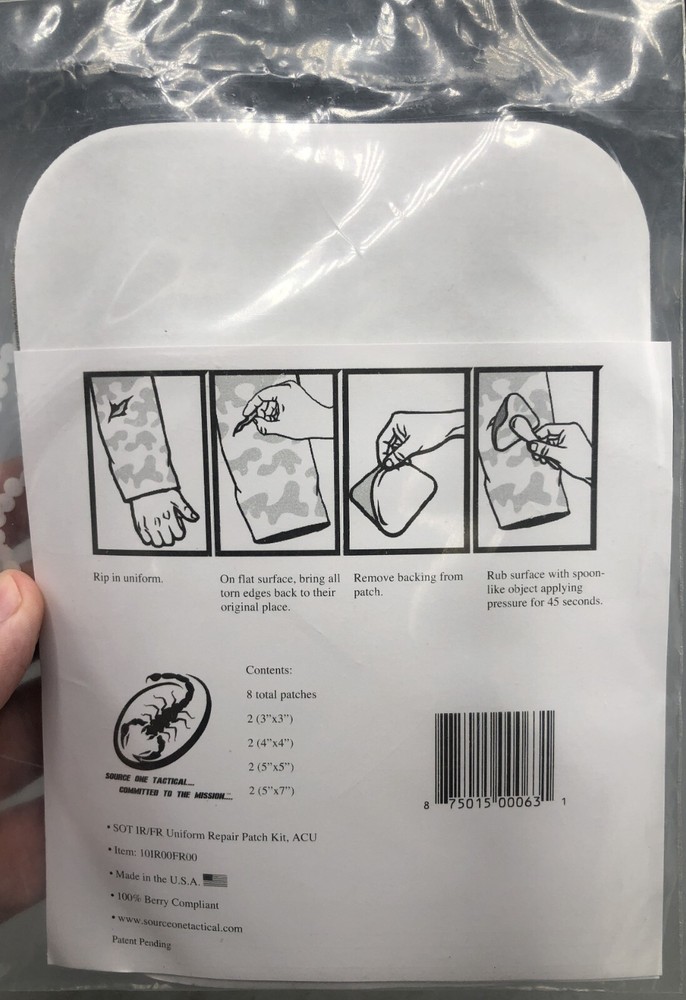 SOT Armed Forces Uniform Repair Kit - (8 pcs in Package )