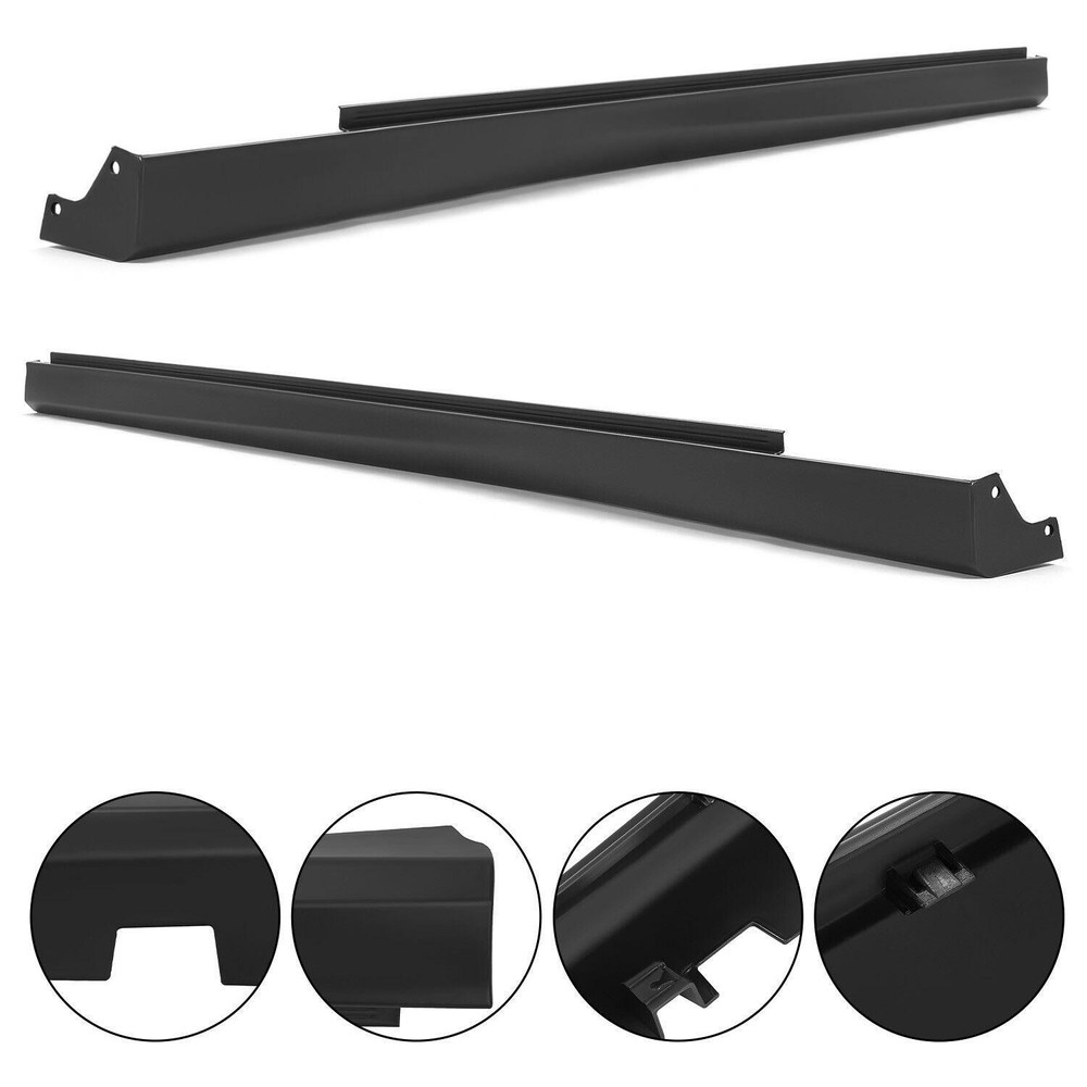 2Pcs Side Skirt Rocker Panel Molding Trim For Dodge Charger 2012-2023