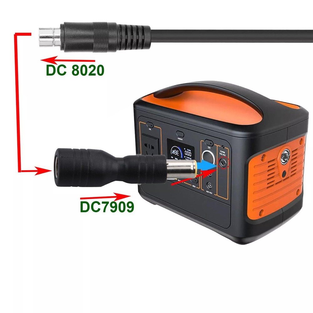 2PCS DC7909 to DC8020 Adapter for Solar Panels under 200W & Portable Generators