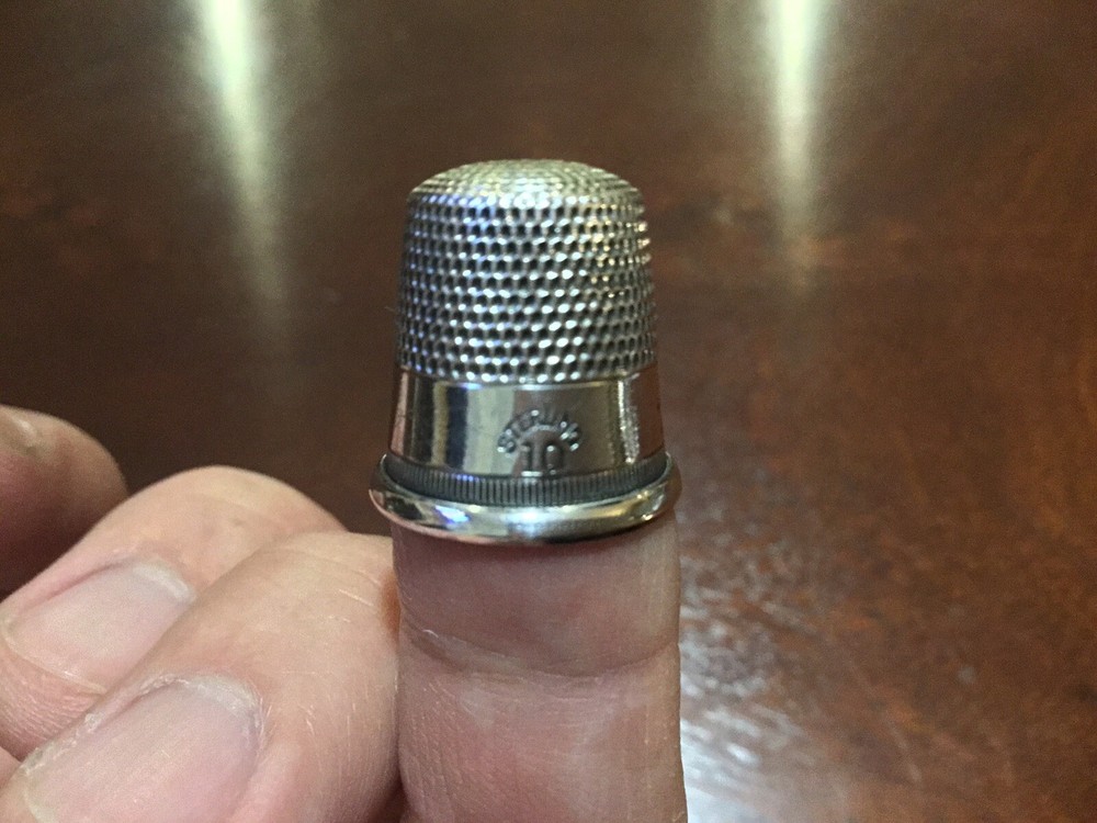 Vintage Sterling Silver Thimble Size #10
