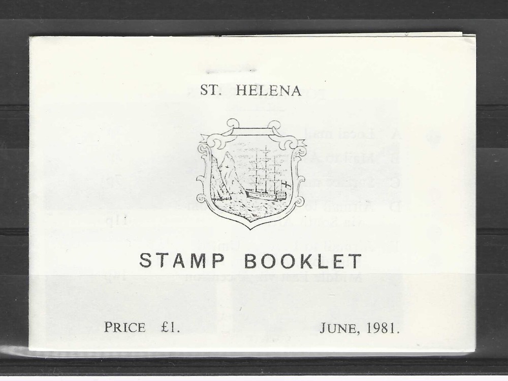 St Helena, 1981, Stamp Booklet, SG SB4