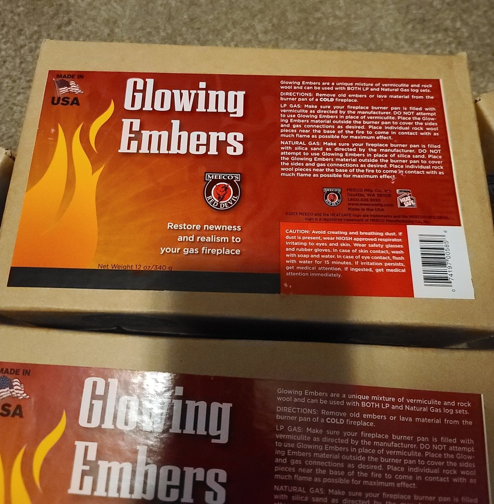 Meeco's Red Devil Glowing Embers for Gas Fireplace