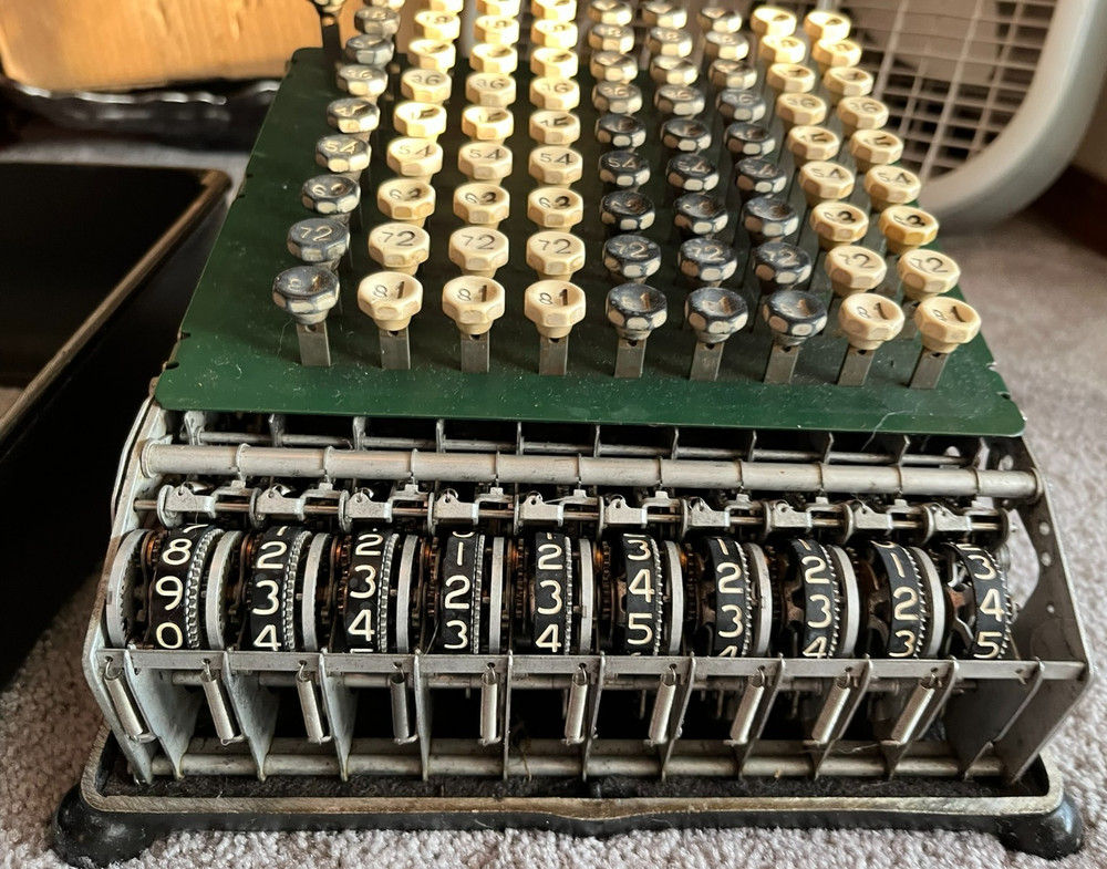 Burroughs Key Calculator Adding Machine Keys Locked Needs Fixing