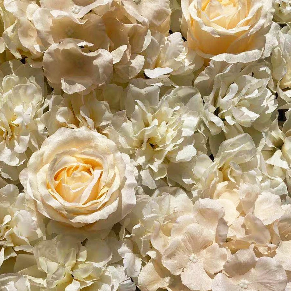6 Pack Artificial Silk Flower Wall Panels for Wedding & Party Decor