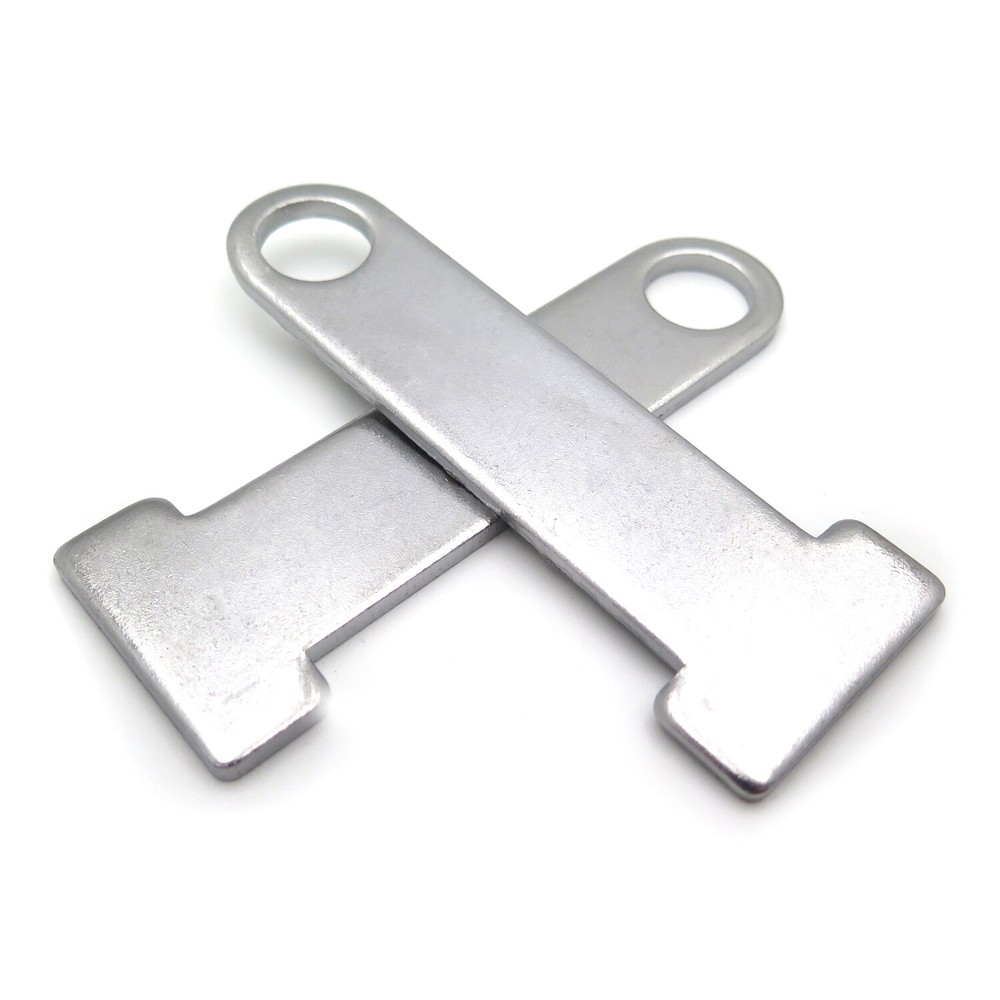 2x Universal Motorcycle Helmet Strap D-Ring Steel Lock Extensions Scooter Biker