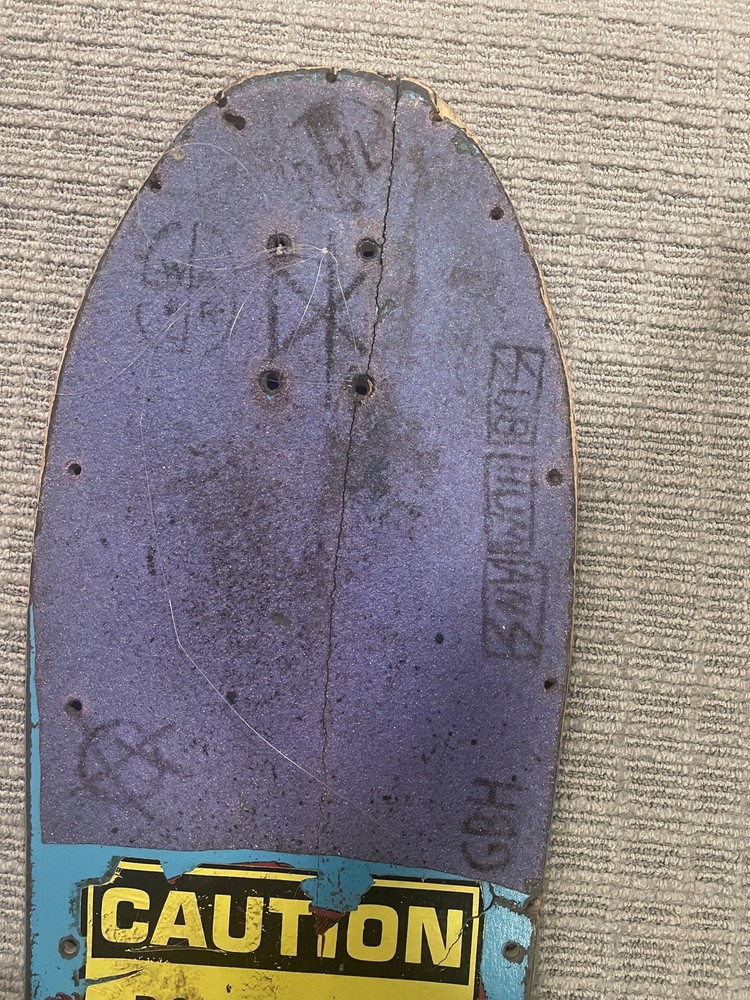 Vintage Powell Peralta Ripper Skull Skateboard Deck