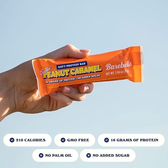 BarebeIIs Protein Bars Assorted Variety Pack , 20g Protein Snacks 10 Pack