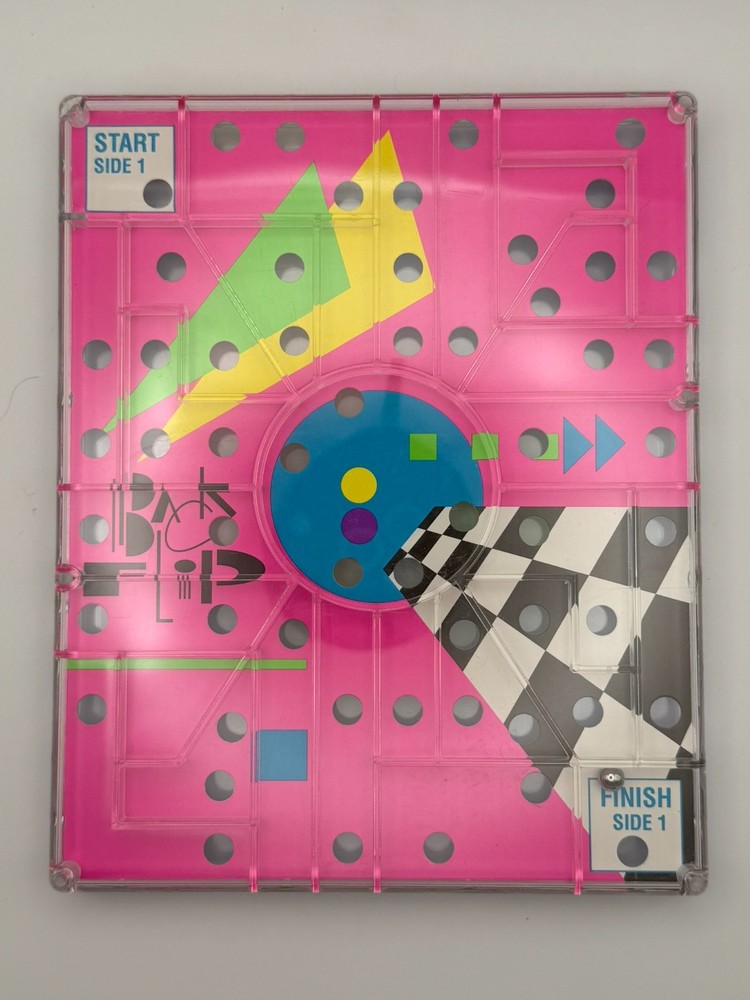 Binary Arts Peg Puzzle Game Double Sided Vintage Brain Teaser