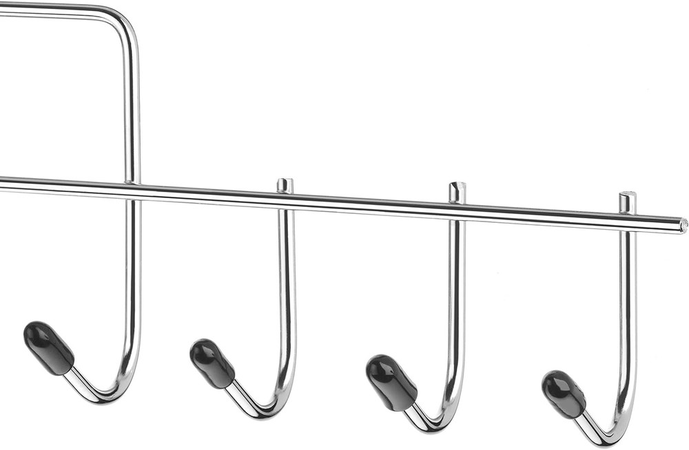 Whitmor 10 Hook Accessory Hanger, Chrome & Black 1, &