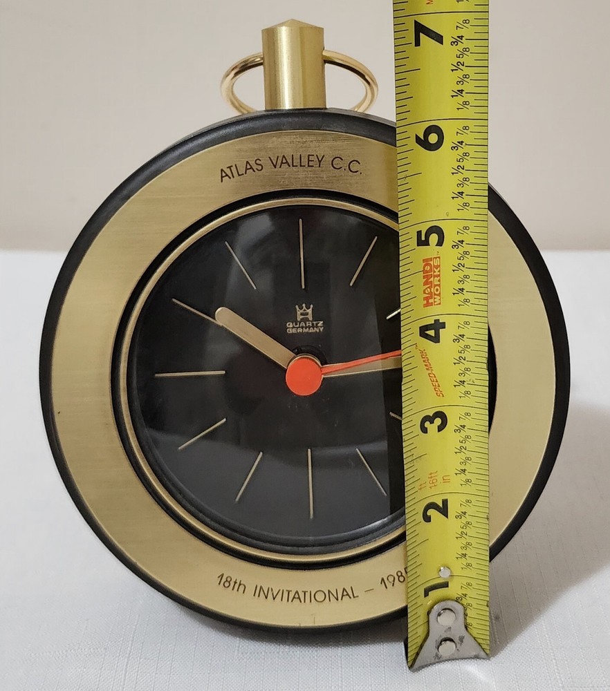 Vintage 1985 Germany Quartz Advertizing Clock Table or Wall excellent condition