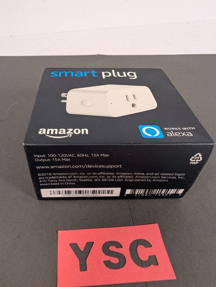 (1) New Amazon Smart Plug White + (1) Open Box Lot