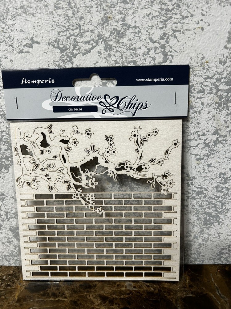Stamperia Decorative chips light chipboard