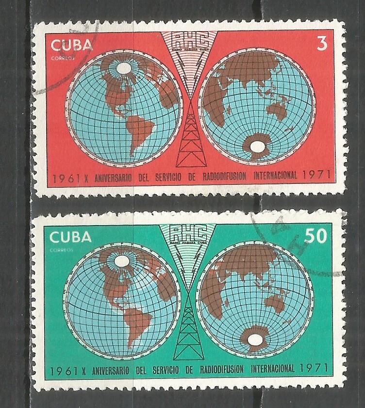 Caribbean 1971 year, used stamps set
