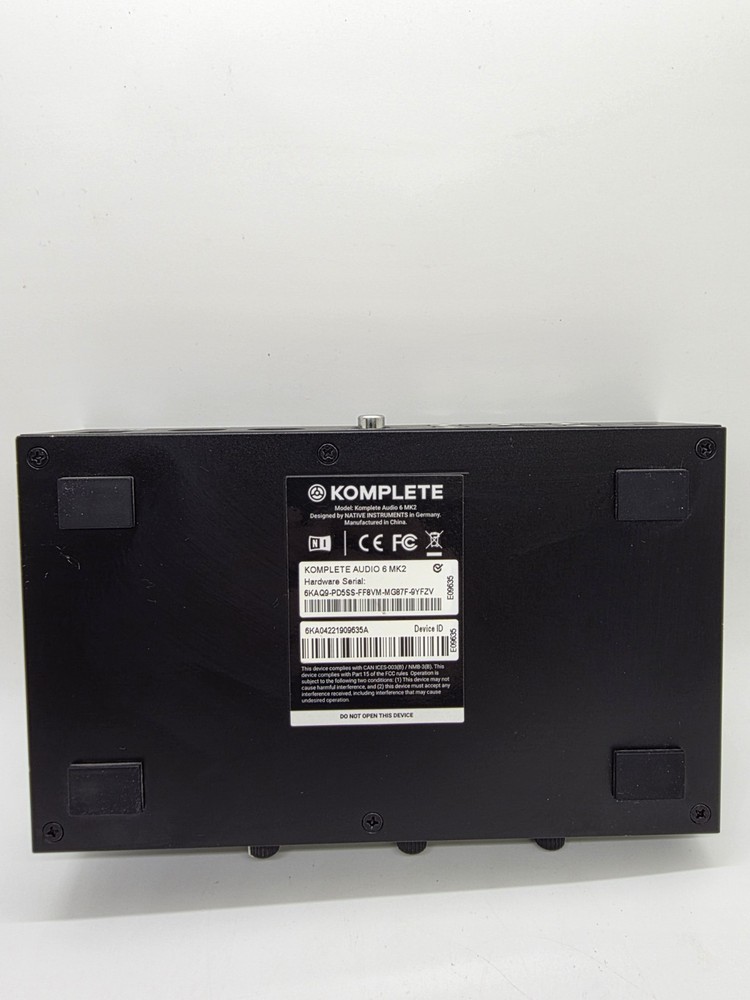 Native Instruments Komplete Audio 6 MK2 Interface With USB A Cable TESTED