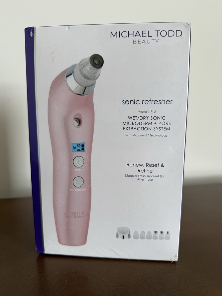 NEW Michael Todd beauty sonic refresher microderm + pore extraction system