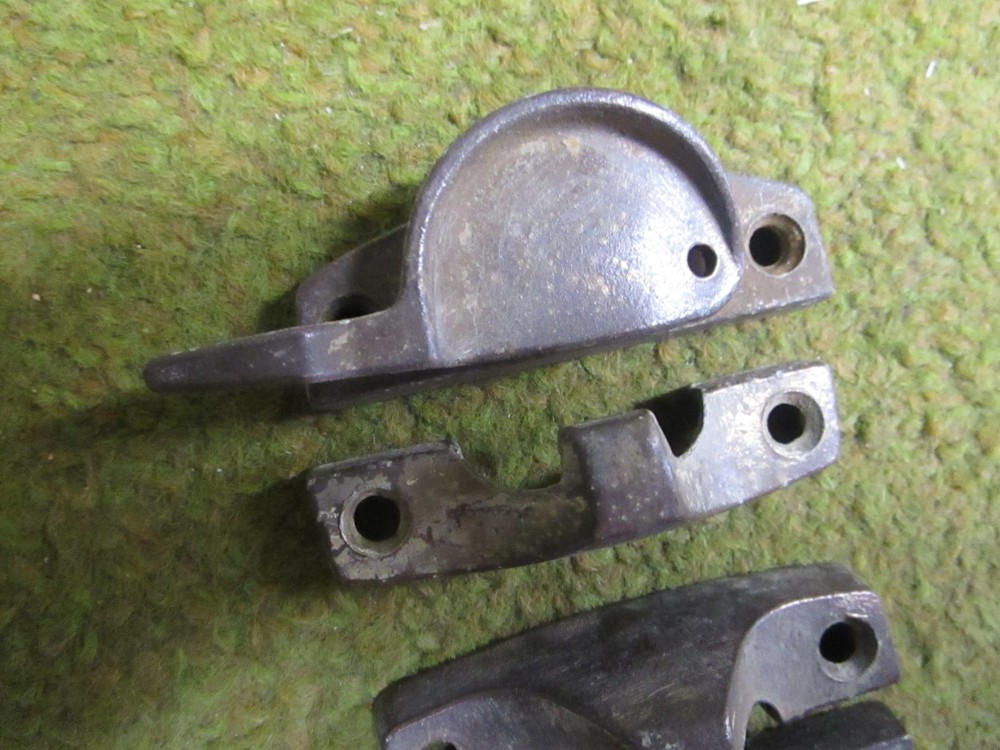 2 - Solid Brass Antique Window Sash Locks and Latches