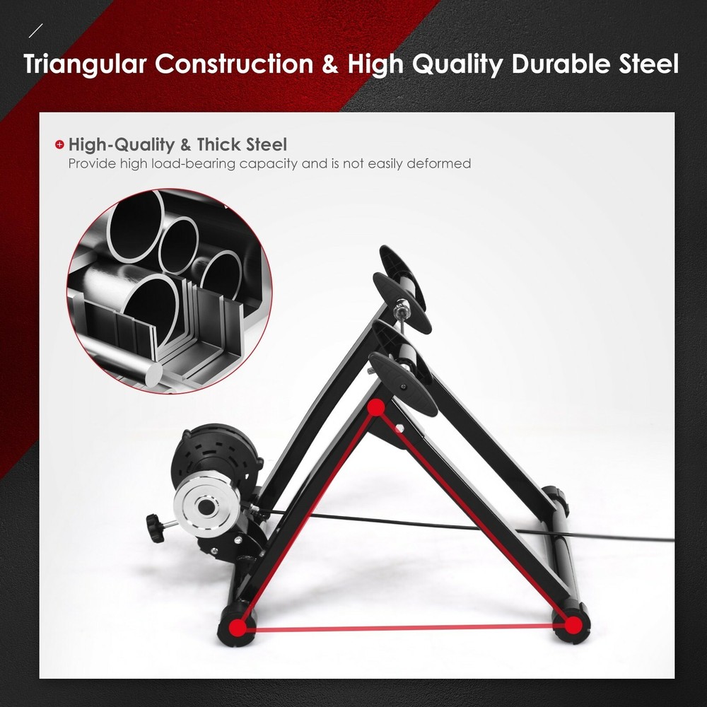 Adjustable Resistance Indoor Steel Bicycle Exercise Stand