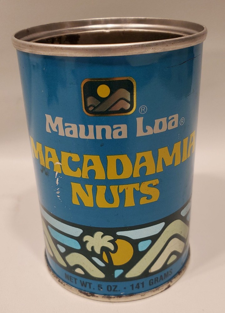 Vintage Mauna Loa Macadamia Nuts 5oz empty can