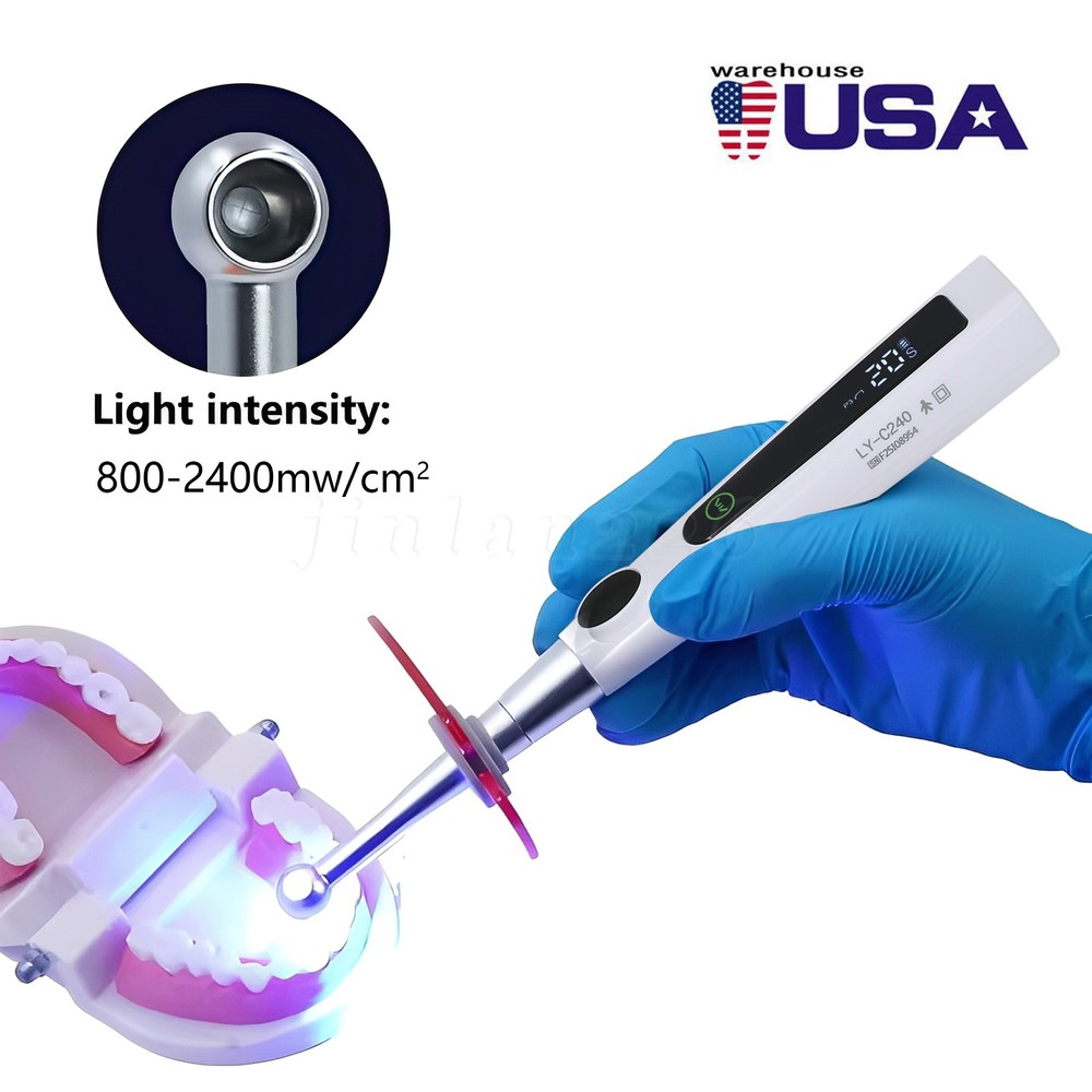 Dental I LED Wireless Curing Light Lamp 1 Sec Curing 2400mw