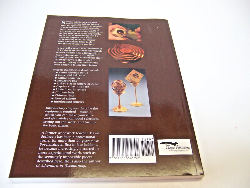 Woodturning Wizardry by David Springett Paperback #B36