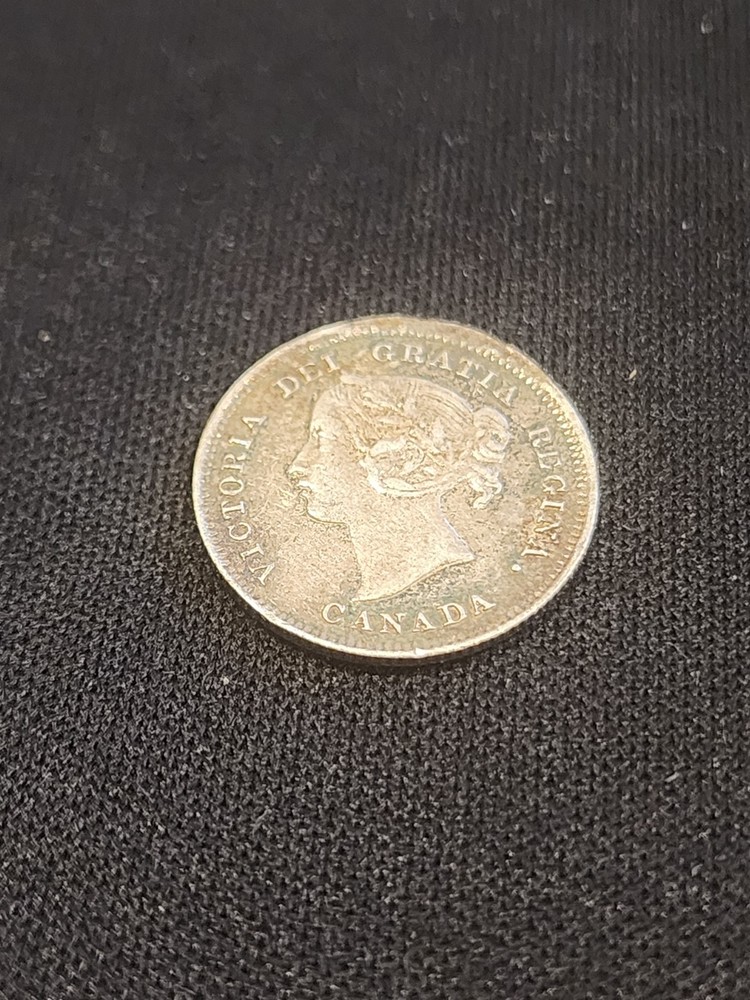 1899 Canada 5 Cents Silver Coin