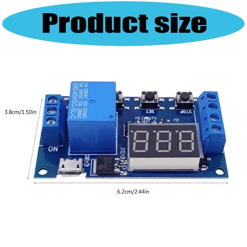 Time Delay Circuit Timer Cycle Adjustable for Home Automation Accessories