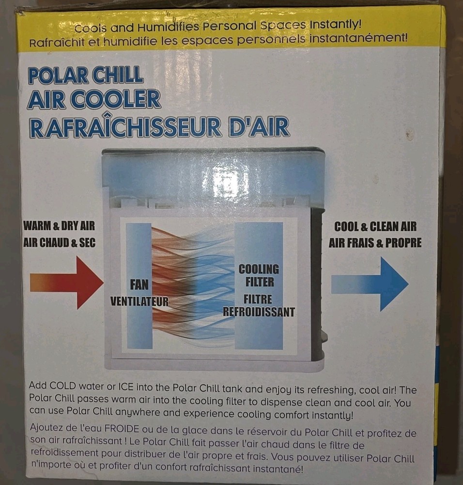 Portable Chill AIR Conditioner New Open Box Pre-Tested