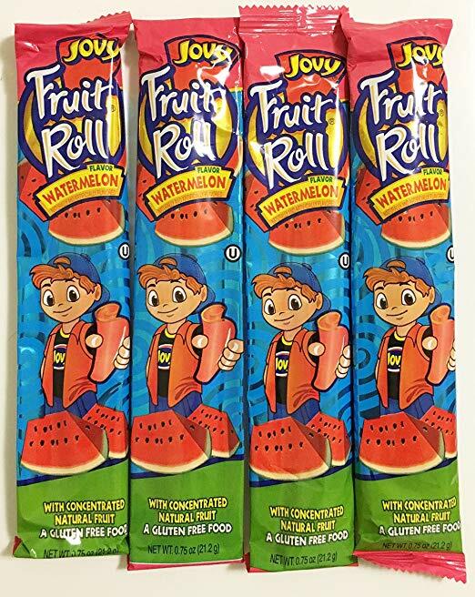 Jovy Fruit Roll Snacks - Watermelon (16 Packets per Order) - Perfect for Snacks