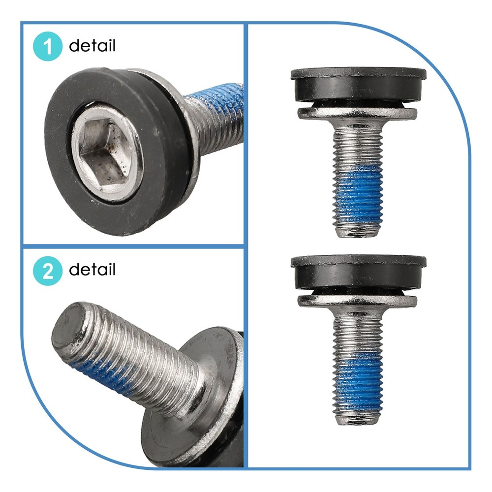 2PCS Bottom Bracket Nuts Waterproof For Ordinary Square Hole Bottom Axle