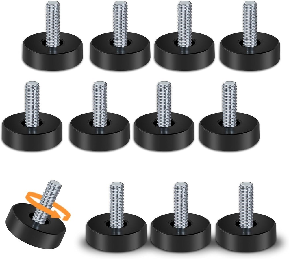 12 Adjustable Leveling Feet 1/4 20 UNC New