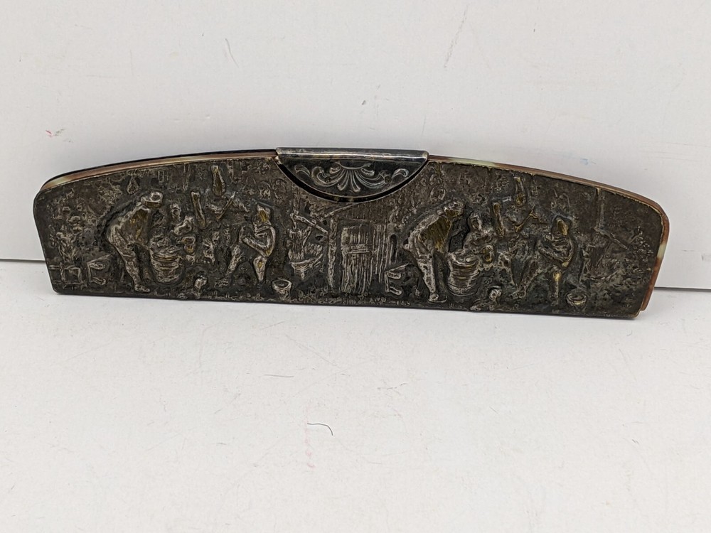 Vintage Repose Silver Comb Holder & Comb Marked DENMARK