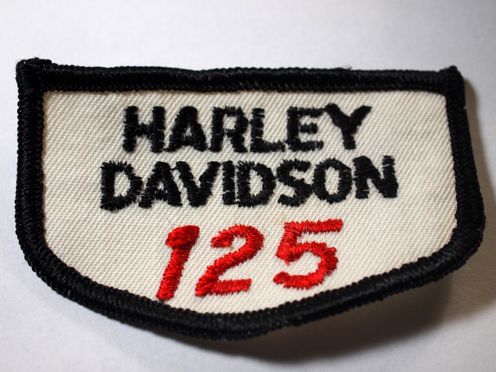 Harley Motorcycle 125 Patch _ Vintage