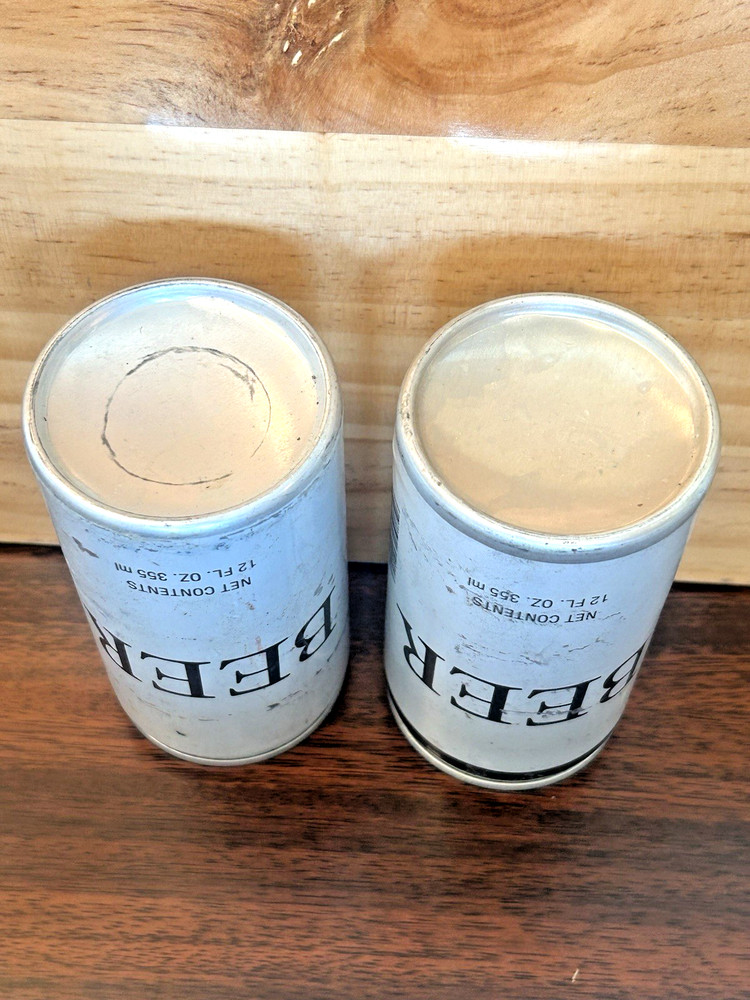 Generic BEER Cans 2-Pack! Circa Early 1980’s!