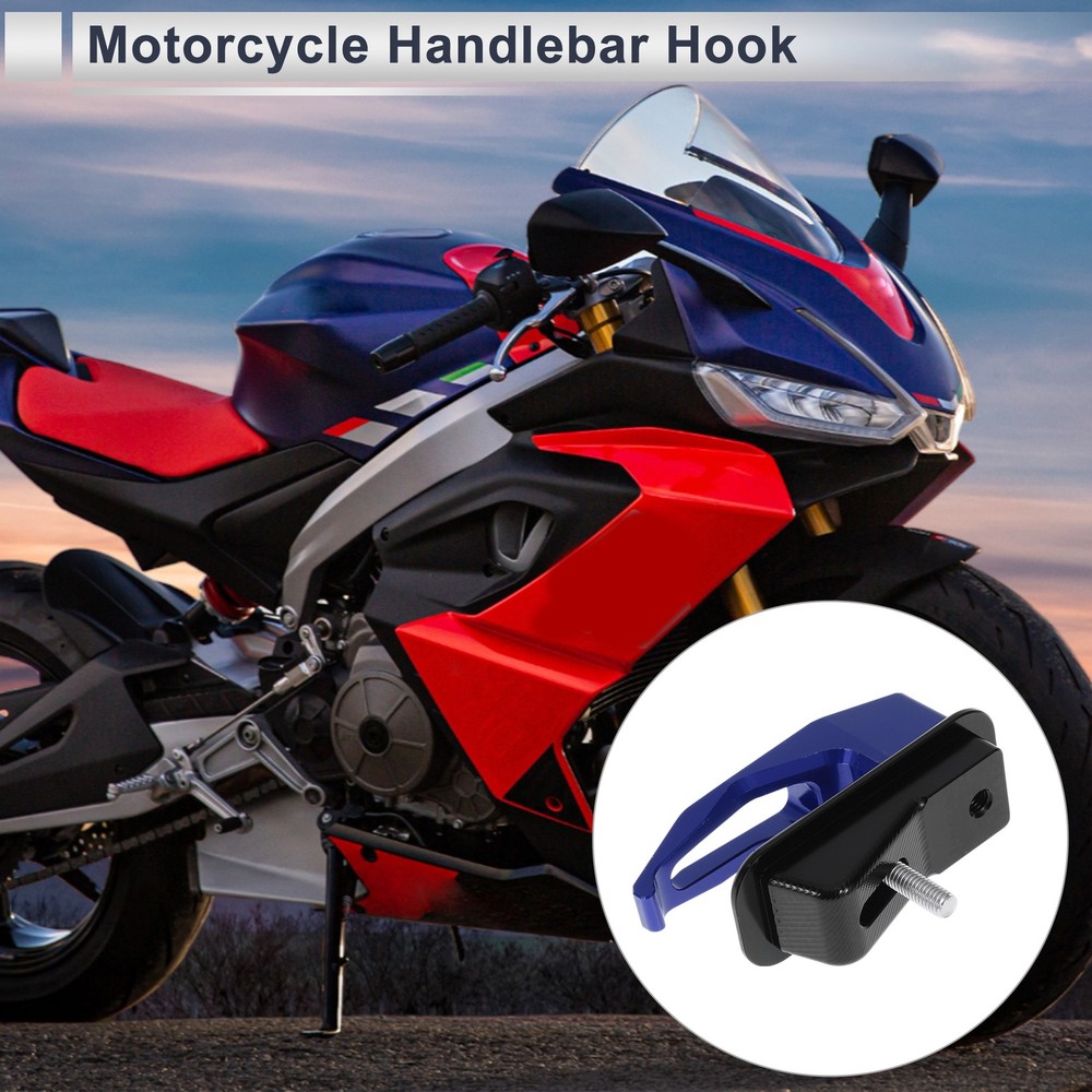 Motorcycle Storage Hook Square 1 Set Blue 78mm