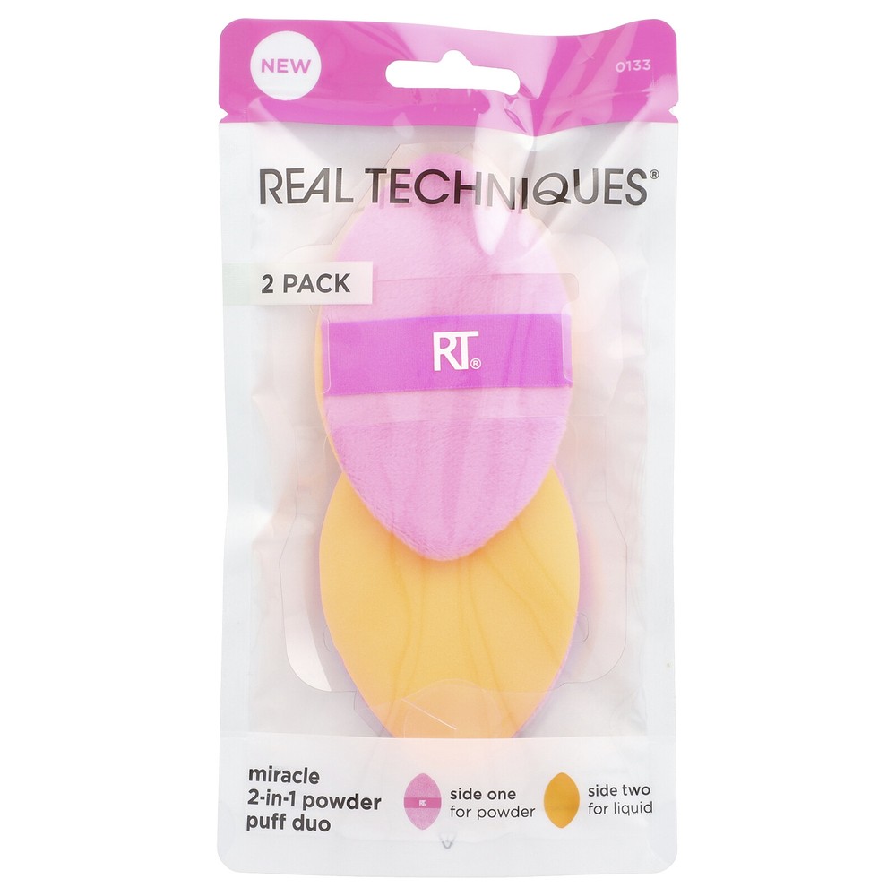 Miracle 2-in-1 Powder Puff Duo, 2 Pack