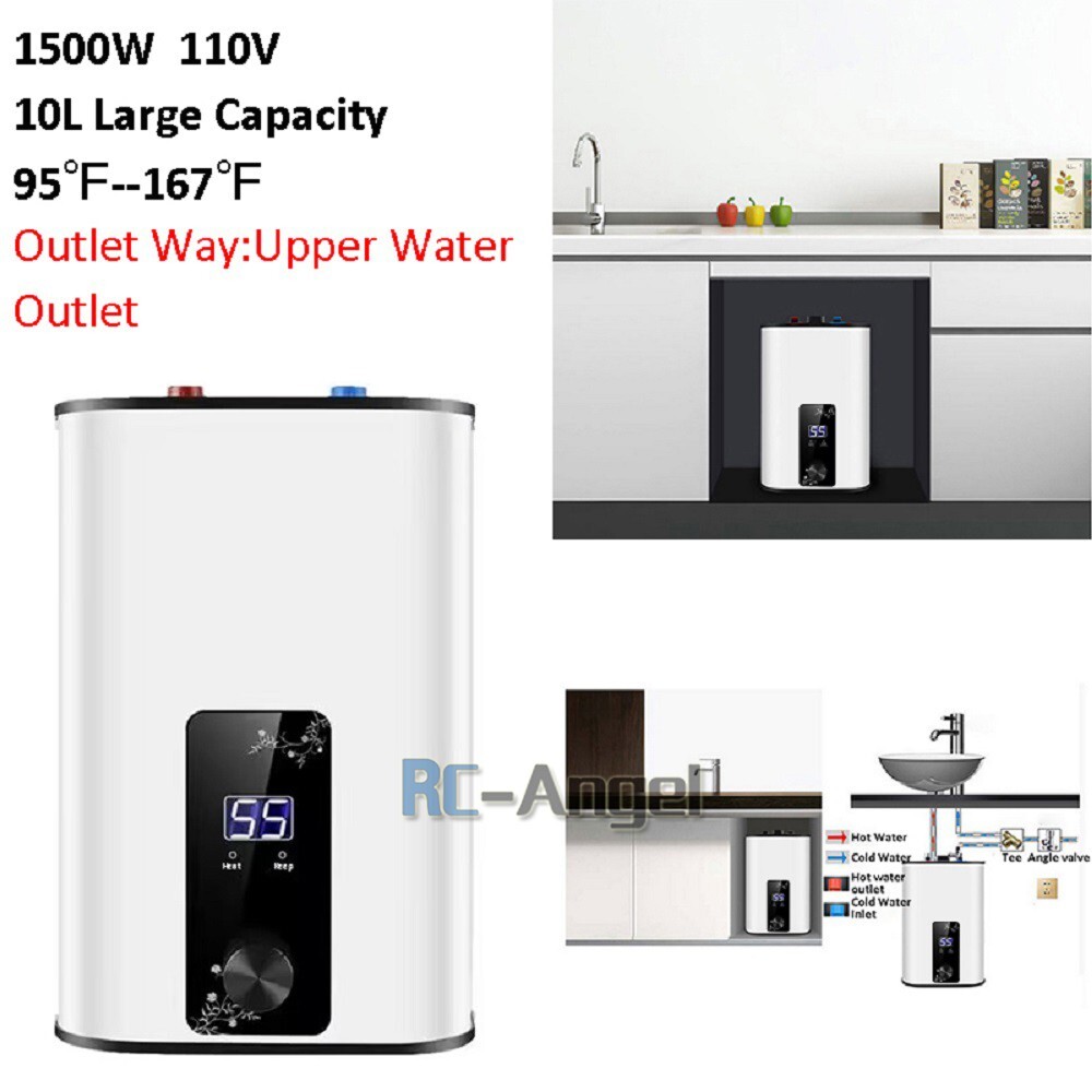 Instant Electric Hot Water Heater Shower Compact Mini-Tank Storage RV 10L 110V