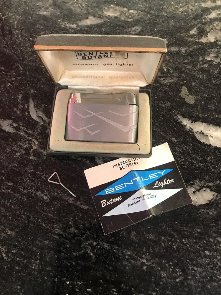 Vintage Bentley Etched Cigarette Lighter