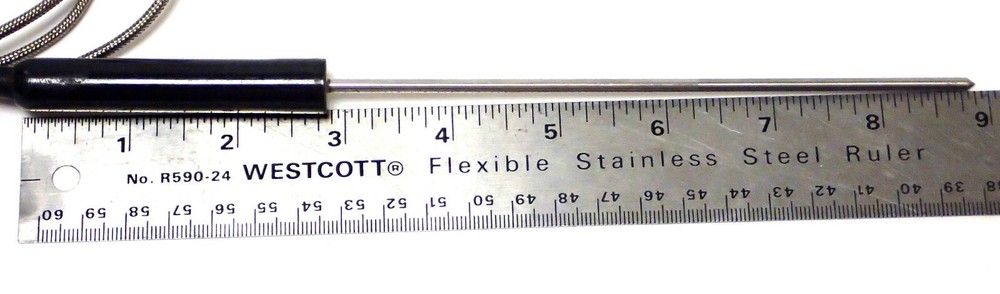 ALNOR 608043010 STRAIGHT THERMAL PROBE, 6" PROBE TIP