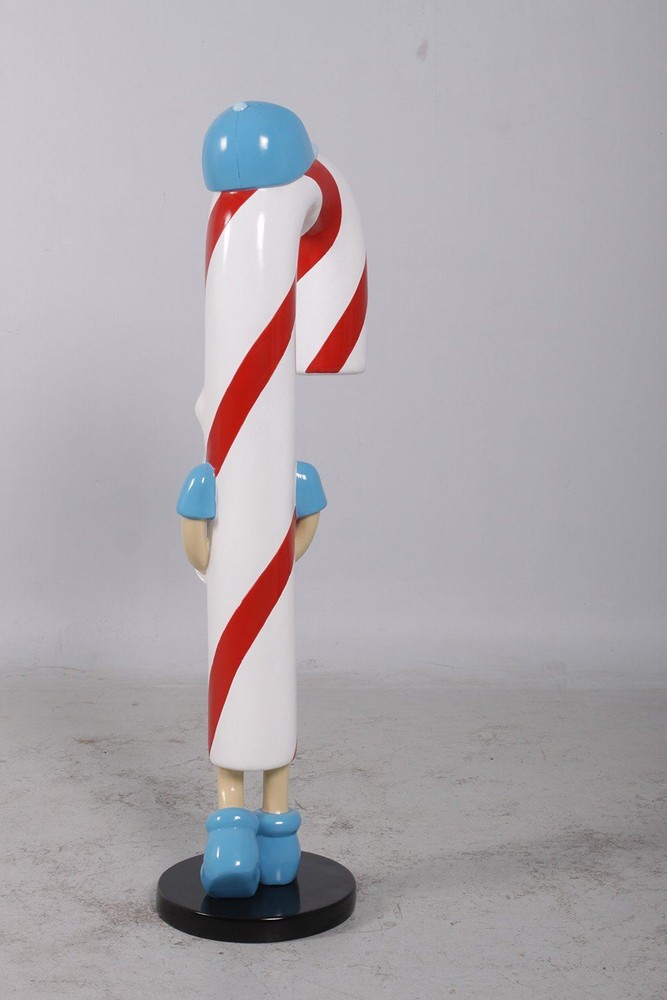 Comic Jr Candy Cane Boy Over Sized Statue Christmas Theme Decor Prop Display